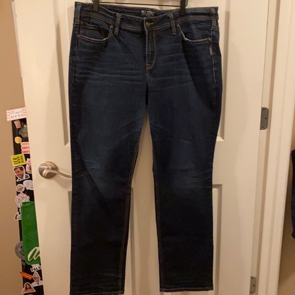 Silver Jeans Denim - silver jeans size 16 aiko mid straight